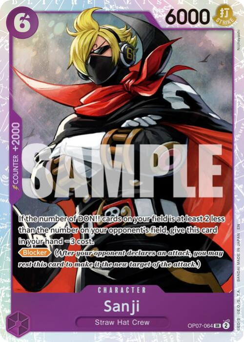 One Piece Sanji Super Rare Reprint PRB02 ENG