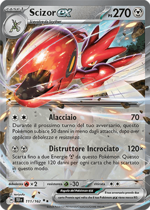 Pokémon Scizor ex 111/162 Cronoforze ITA
