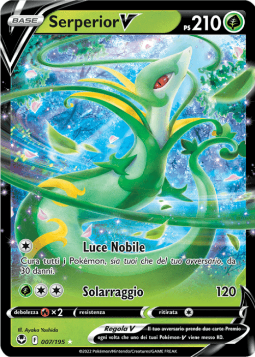 Pokémon Serperior V 007/195 Tempesta Argentata ITA
