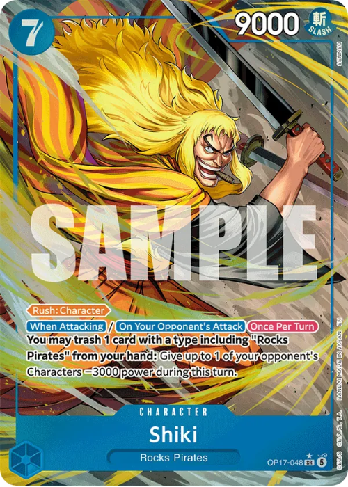 One Piece Shiki Alternate Rare OP17-048 ENG