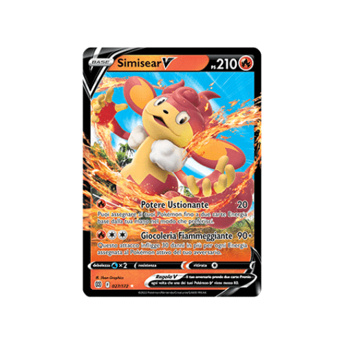 Pokémon Simisear V 027/172 Astri Lucenti ITA