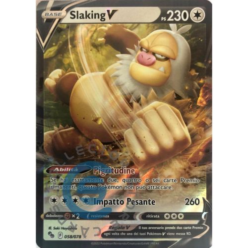 Slaking V Pomemon Go 058-078 Rara