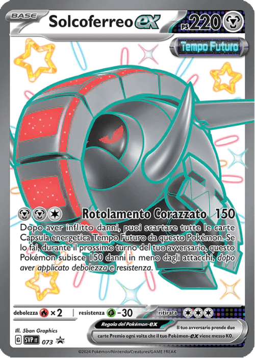 Pokémon Solcoferreo ex Shiny 073 Promo Scarlatto & Violetto ITA