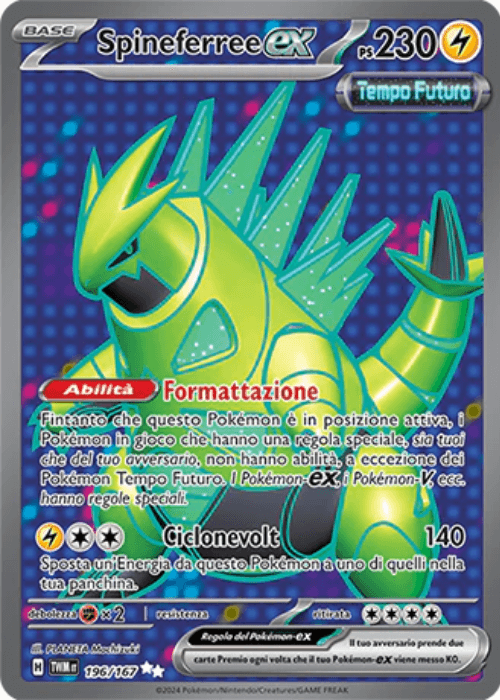 Pokémon Spineferree ex 196/167 Crepuscolo Mascherato ITA