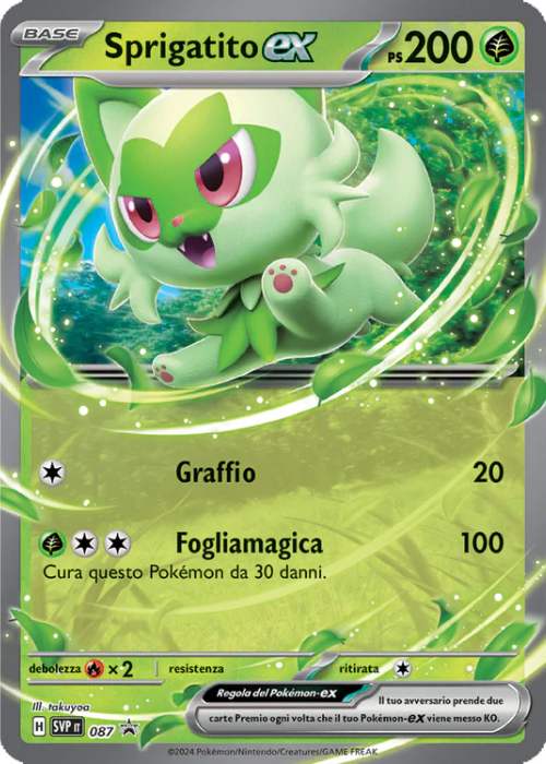 Pokémon Sprigatito ex 087 Promo Scarlatto & Violetto ITA
