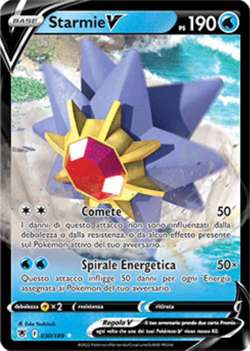Pokémon Starmie V 030/189 Lucentezza Siderale ITA
