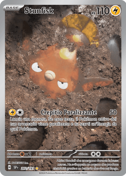 Pokémon Stunfisk 202/191 Scintille Folgoranti ITA