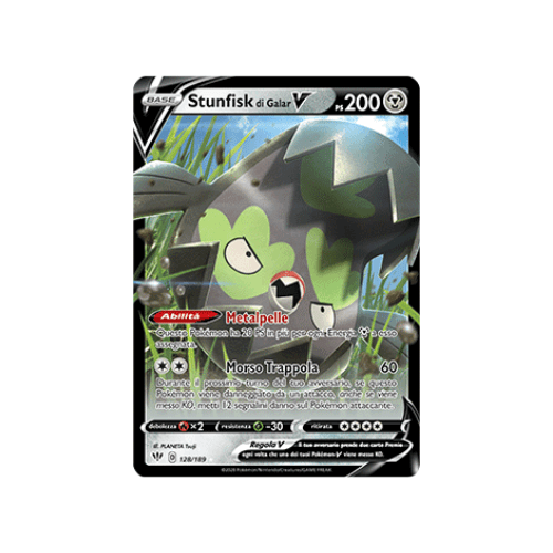 Pokémon Stunfisk di Galar V 128/189 Fiamme Oscure ITA