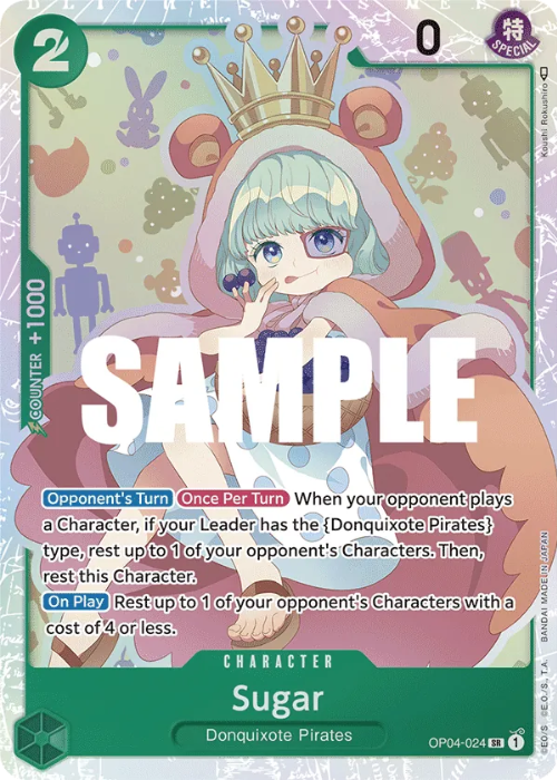 One Piece Sugar Super Rare OP04-024 ENG