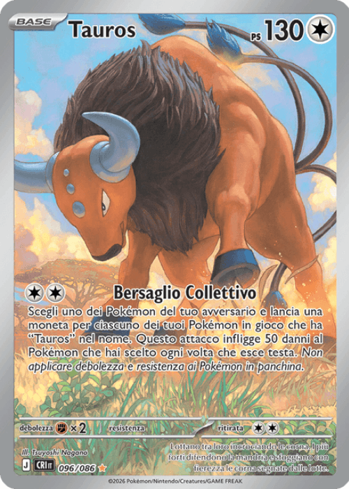 Pokémon Tauros 096/086 Caos Nascente ITA