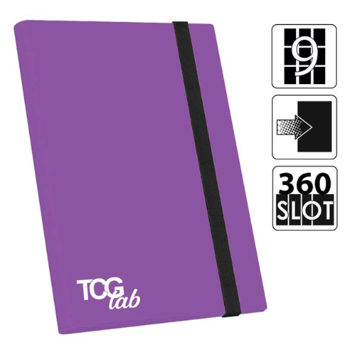 TcgLab Album con elastico 9 Tasche Viola