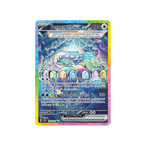 Terapagos Ex 128/142 – Box 10 Carte Pokémon Italiane, Serie Corona Astrale, Ultraboost My-Booster X Scarlatto E Violetto