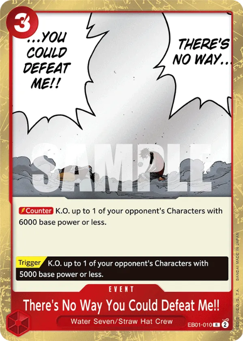 One Piece There's No Way You Could Defeat Me!! Rare EB01-010 ENG