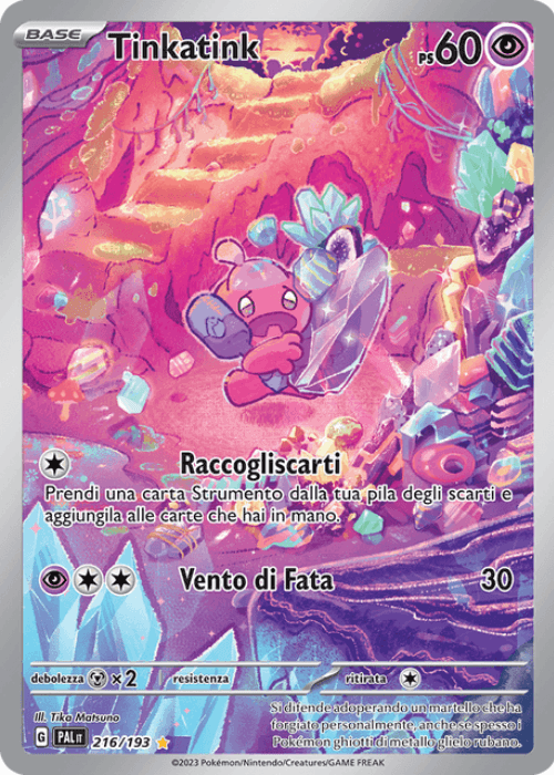 Pokémon Tinkatink 216/193 Evoluzioni a Paldea ITA