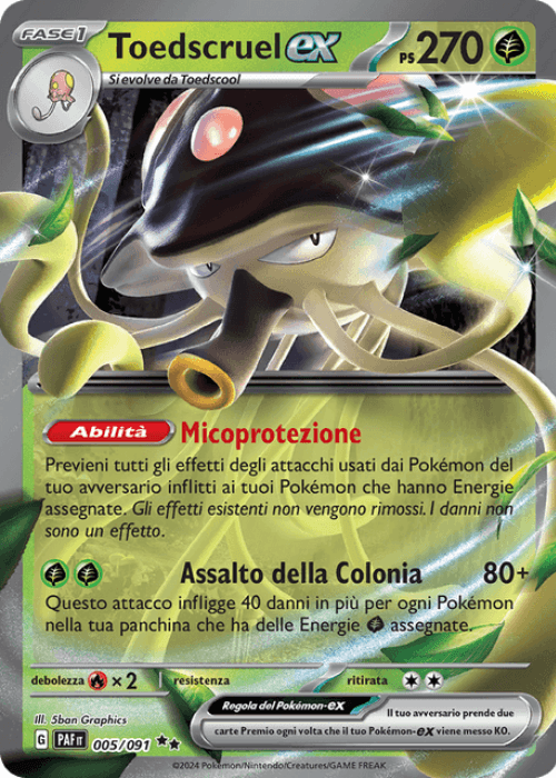 Pokémon Toedscruel ex 005/091 Destino di Paldea ITA
