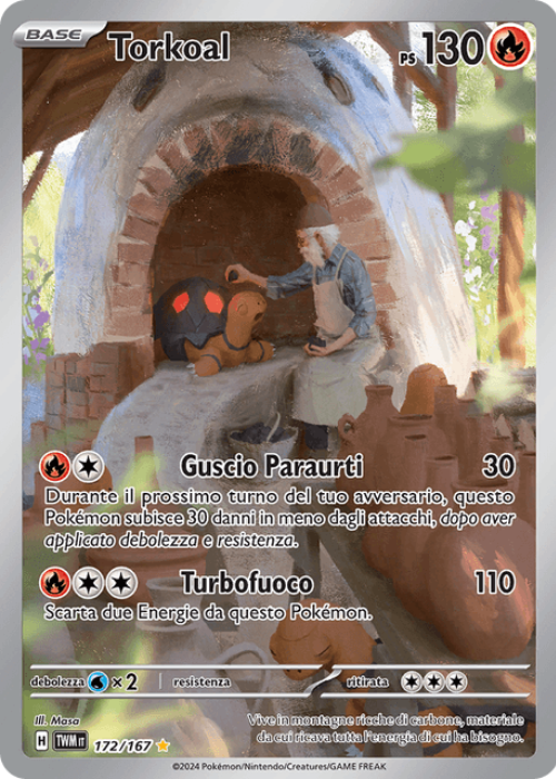 Pokémon Torkoal 172/167 Crepuscolo Mascherato ITA