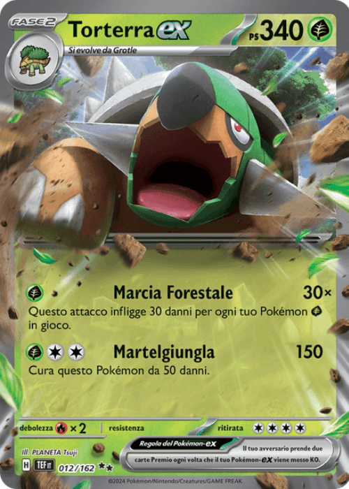 Pokémon Torterra ex 012/162 Cronoforze ITA