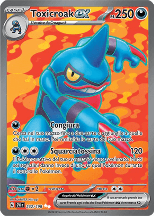 Pokémon Toxicroak ex 232/198 Scarlatto & Violetto ITA