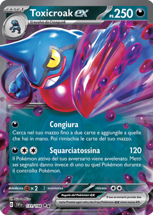 Pokémon Toxicroak ex 131/198 Scarlatto & Violetto ITA