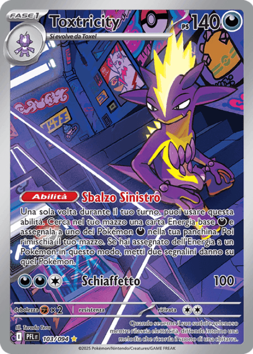 Pokémon Toxtricity 103/094 Fiamme Spettrali ITA