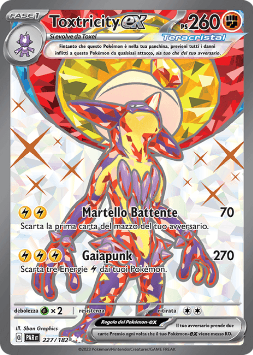 Pokémon Toxtricity ex 227/182 Paradosso Temporale ITA