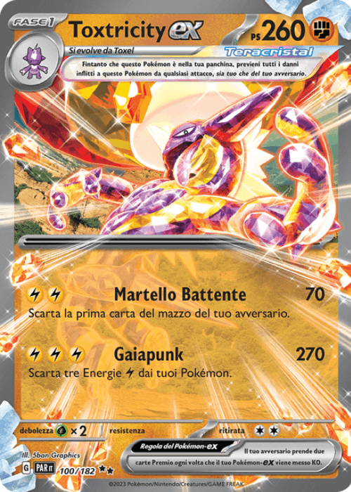 Pokémon Toxtricity ex 100/182 Paradosso Temporale ITA