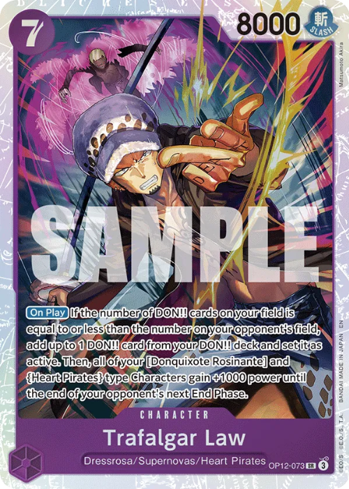 One Piece Trafalgar Law Super Rare OP12-073 ENG