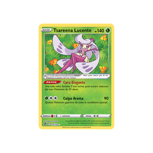 Pokémon Tsareena Lucente 016/195 Tempesta Argentata ITA