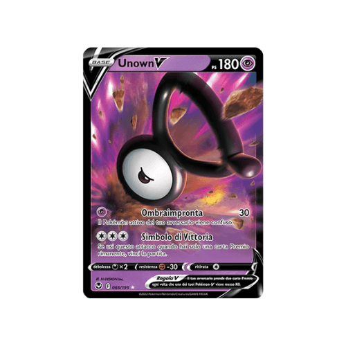 Pokémon Unown V 065/195 Tempesta Argentata ITA