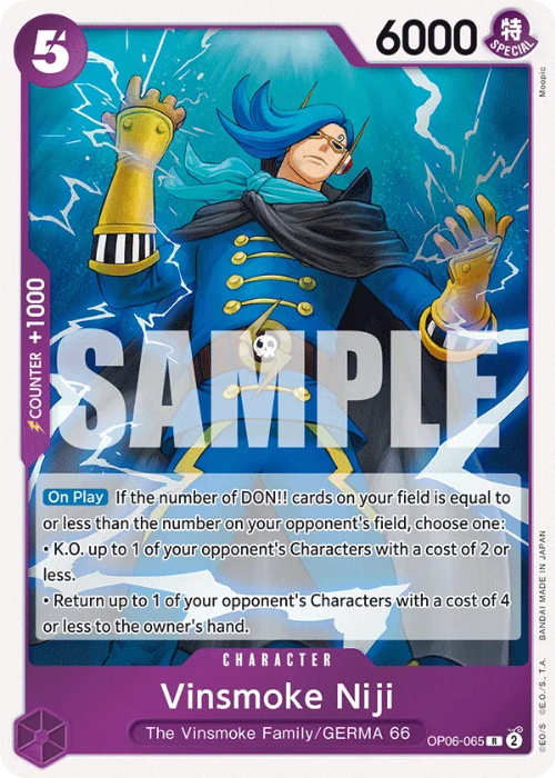 One Piece Vinsmoke Niji Rare OP06-065 ENG
