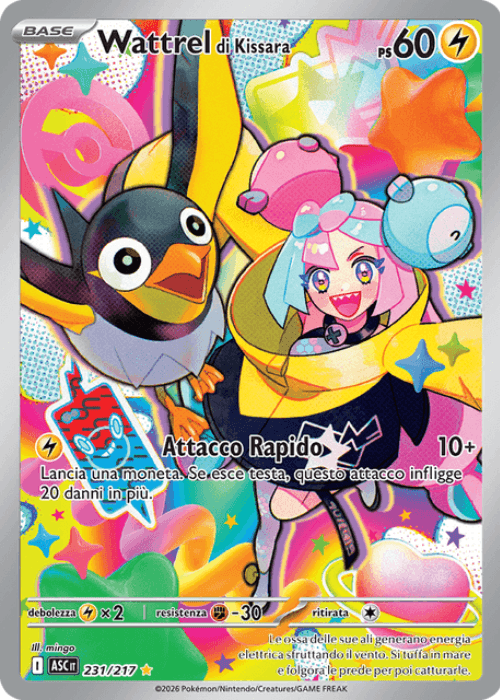 Pokémon Wattrel di Kissara 231/217 Ascesa Eroica ITA