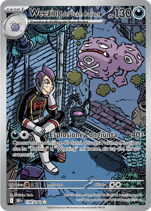 Pokémon Weezing del Team Rocket 199/182 Rivali Predestinati ITA