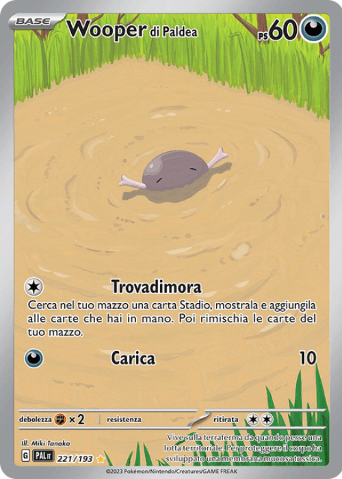 Pokémon Wooper di Paldea 221/193 Evoluzioni a Paldea ITA