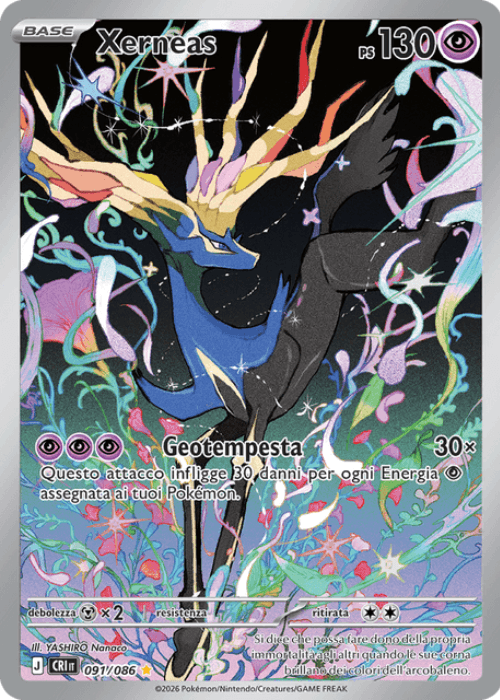 Pokémon Xerneas 091/086 Caos Nascente ITA