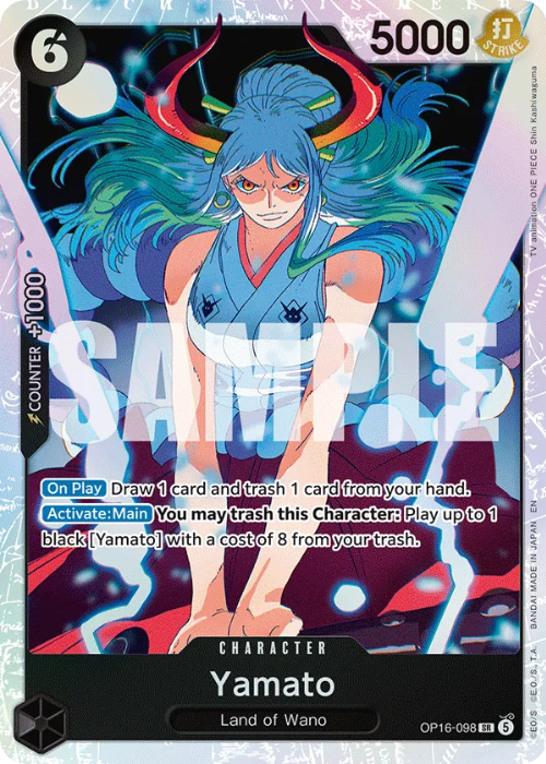 One Piece Yamato Super Rare OP16-098 ENG