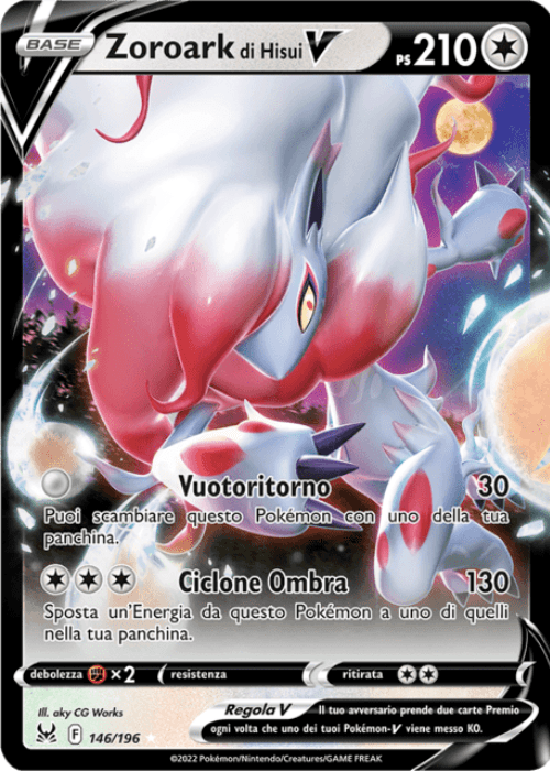 Pokémon Zoroark di Hisui V 146/196 Origine Perduta ITA