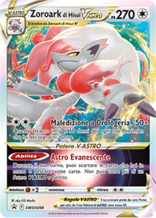 Pokémon Zoroark di Hisui Vastro SWSH298 Promo Spada e Scudo ITA