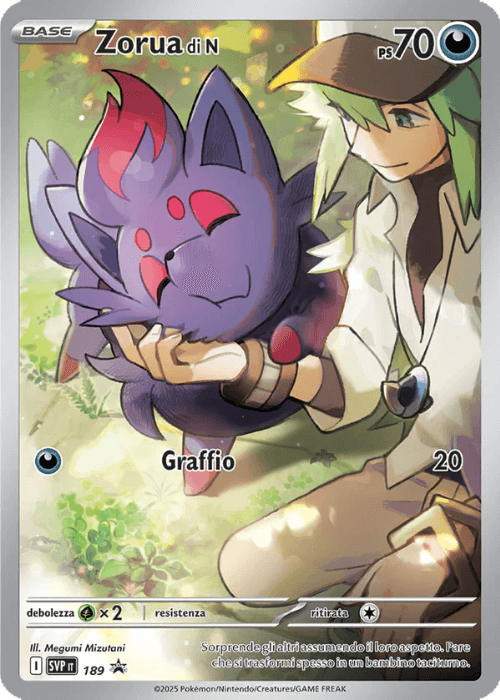 Pokémon Zorua di N SVP 189 Promo Scarlatto & Violetto ITA