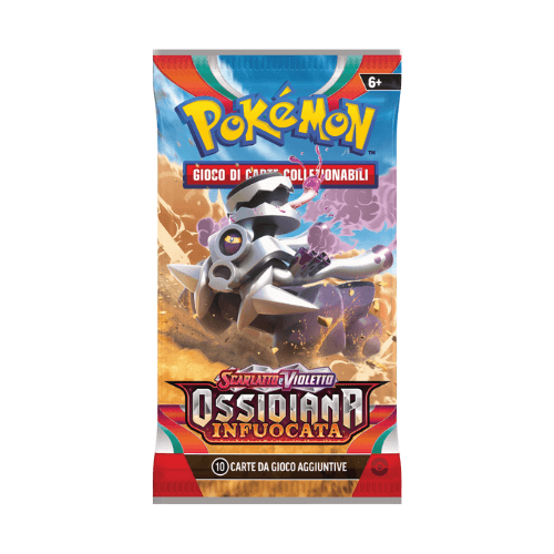 Pokémon Ossidiana Infuocata Art Set 4 Buste ITA