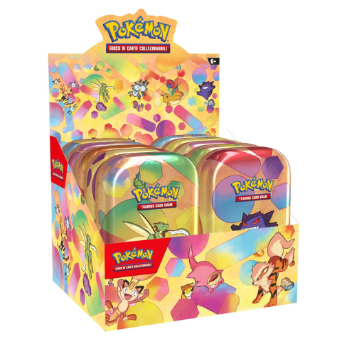 Pokemon 151 Scarlatto & Violetto Display 10x Mini Tin da Collezione ITA