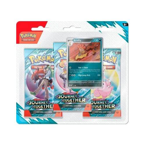 Pokémon Avventure Insieme Blister 3 Pack Scrafty ITA