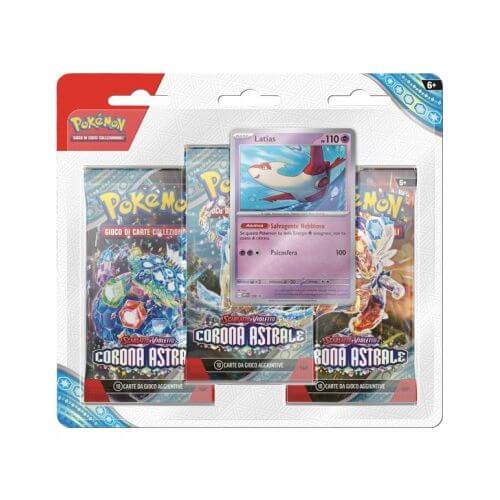 Pokémon Corona Astrale 3 Pack Blister Latias ITA