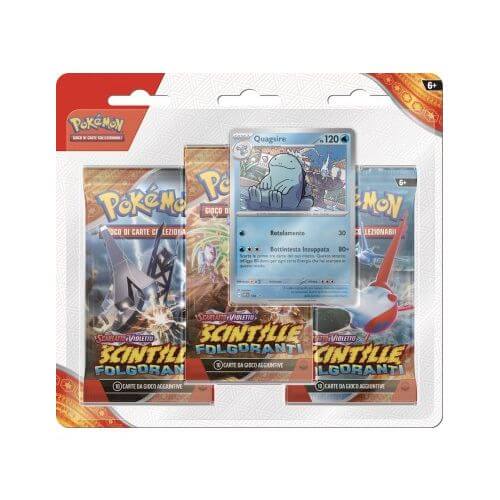 Pokémon Scintille Folgoranti 3 Pack Blister Quagsire ITA