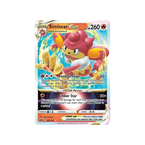 Pokémon Simisear VASTRO 023/159 Zenit Regale ITA/ENG