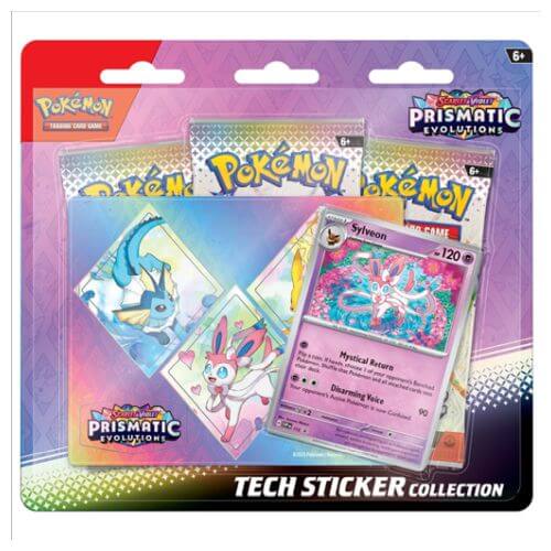Pokémon Collezione con Adesivi Evoluzioni Prismatiche Sylveon ITA