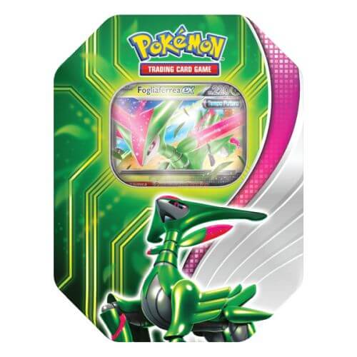 Pokémon Tin da Collezione Scontro Paradossale Fogliaferrea ex ITA