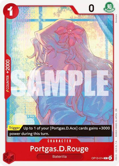Portgas.D.Rouge OP13-014 ENG