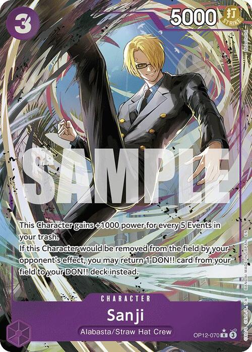 Sanji 070 Alternate Art OP12 ENG