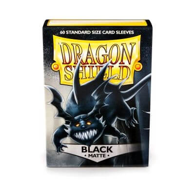 Dragon Shield - 60 Sleeves Standard Size Matte Black