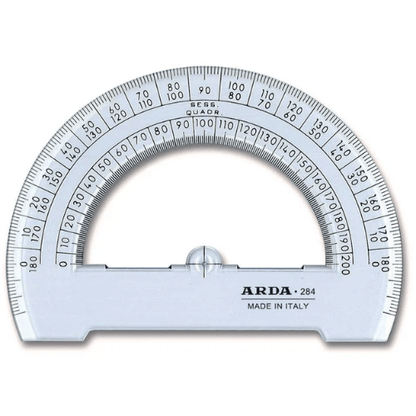 ARDA Goniometro 180° 12 cm in Plastica Trasparente